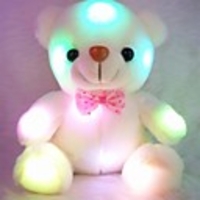 1 pcs Stuffed Animal Talking Stuffed Animals Plush Toy Plush Toys Plush Dolls Stuffed Animal Plush Toy Bear Teddy Bear Glow LED Light Sound Recorder Cotton / Polyester Imaginative Play,  Stocking