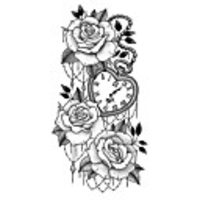 1 pcs tattoo designs Temporary Tattoos Waterproof tattoo stickers small full-arm wolf head tiger head flowers men and women tattoos