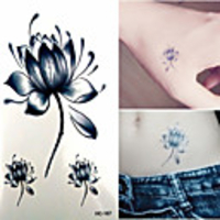 1 pcs Temporary Tattoos Waterproof / Non Toxic Paper Tattoo Stickers / Lower Back