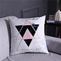 1 pcs Velvet Pillow Cover,  Art Deco Solid Colored Luxury Modern Square Zipper Traditional Classic