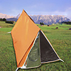 1 person Emergency Survival Shelter Tent Outdoor Lightweight UV Resistant Breathability Double Layered Poled Camping Tent 1000-1500 mm for Camping / Hiking / Caving Nylon 200100100 cm