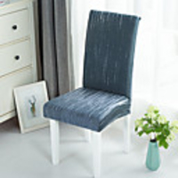 1 Piece Stretch Removable Washable Short Dining Chair Covers,  Dining Room Chair Protector Seat Slipcover for Hotel, Banquet, Wedding, Party