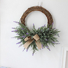 1 Piece Artificial Lavender Flowers Wreath Artificial Flower Garland European Wedding Imitation Flower Decor miniinthebox