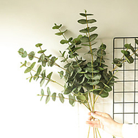 1 Piece Artificial Plants Leaves Home Decor Simulation Eucalyptus Leaves Wedding Party Display