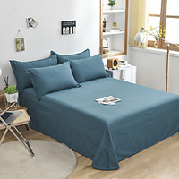 1-Piece Bed Sheets 100% Cotton Solid Color Simplicity Includes 1 Flat Sheet miniinthebox