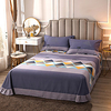 1-Piece Bed Sheets Cotton Soft Reactive Printing Comfortable Geometric Creative Space Includes 1 Flat Sheet miniinthebox