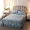 1-Piece Bed Sheets Cotton Soft Reactive Printing Comfortable Plants Leaves Feather Love Includes 1 Flat Sheet miniinthebox