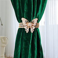1 Piece Butterfly Metal Spring Strap Curtain Buckle Decorative Draperies Holdback