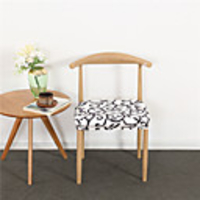 1 Piece Dining Chair Seat Covers,  Stretch Fitted Dining Room Upholstered Chair Seat Cushion Cover,  Removable Washable Furniture Protector Slipcovers