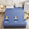 1-Piece Fitted Sheet Deep Pocket Cotton Animal Printed Blue Bear Soft Skin Comfortable Without Pillowcases/Pillow Shams miniinthebox