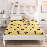 1-Piece Fitted Sheet Deep Pocket Cotton Animal Printed Soft Skin Comfortable Without Pillowcases/Pillow Shams miniinthebox