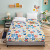 1-Piece Fitted Sheet Deep Pocket Cotton Floral Fragrance Printed Soft Skin Comfortable Without Pillowcases/Pillow Shams miniinthebox