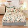 1-Piece Fitted Sheet Deep Pocket Cotton Floral Sweet Fruit Season Printed Soft Skin Comfortable Without Pillowcases/Pillow Shams miniinthebox