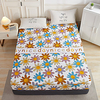 1-Piece Fitted Sheet Deep Pocket Cotton Flower Printed Good Memories Soft Skin Comfortable Without Pillowcases/Pillow Shams miniinthebox