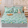 1-Piece Fitted Sheet Deep Pocket Cotton Flower Printed Soft Skin Comfortable Without Pillowcases/Pillow Shams miniinthebox