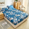 1-Piece Fitted Sheet Deep Pocket Cotton Flower Printed Sunset Flowers Bloom Soft Skin Comfortable Without Pillowcases/Pillow Shams miniinthebox