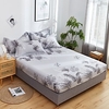 1-Piece Fitted Sheet Deep Pocket Cotton Leaves Printed Elegant Rhyme Soft Skin Comfortable Without Pillowcases/Pillow Shams miniinthebox