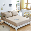1-Piece Fitted Sheet Deep Pocket Cotton Plain Printed Soft Skin Comfortable Without Pillowcases/Pillow Shams miniinthebox