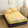 1-Piece Fitted Sheet Deep Pocket Cotton Plants Printed Fragrance Secret Language Soft Skin Comfortable Without Pillowcases/Pillow Shams miniinthebox