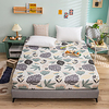 1-Piece Fitted Sheet Deep Pocket Cotton Plants Printed Leaf Soft Skin Comfortable Without Pillowcases/Pillow Shams miniinthebox