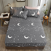 1-Piece Fitted Sheet Deep Pocket Cotton Plants Sky Galaxy Soft Skin Comfortable Without Pillowcases/Pillow Shams miniinthebox