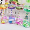 1 Piece Floating Color Mix Illusion Timer Liquid Motion Visual Slim Liquid Oil Glass Acrylic Hourglass Timer Clock Ornament Desk