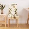 1 Piece Floral Print Stretch Removable Washable Short Dining Chair Covers,  Dining Room Chair Protector Seat Slipcover for Hotel, Banquet, Wedding, Party