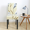 1 Piece Floral Print Stretch Removable Washable Short Dining Chair Covers,  Dining Room Chair Protector Seat Slipcover for Hotel, Banquet, Wedding, Party
