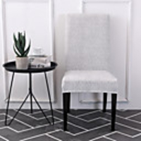 1 Piece Floral Print Stretch Removable Washable Short Dining Chair Covers,  Dining Room Chair Protector Seat Slipcover for Hotel, Banquet, Wedding, Party