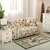 1-Piece Floral Sofa Cover Couch Cover Furniture Protector Soft Stretch Slipcover Spandex Jacquard Fabric Super Fit for 1~4 Cushion Couch and L Shape Sofa, Easy to Install(1 Free Cushion Cover)