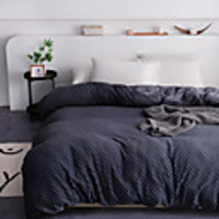 1-Piece Removable Duvet Cover for Weighted Blanket, Super Soft Short Plush With Cozy Soft Minky Dot, Just Cover For Twin/Queen/King Size(Dark Gray)