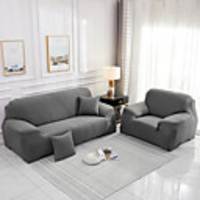 1-Piece Sofa Cover Couch Cover Furniture Protector Soft Stretch Slipcover Spandex Jacquard Fabric Super Fit for 1~4 Cushion Couch and L Shape Sofa, Easy to Install(1 Free Cushion Cover)