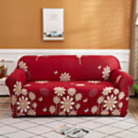 1-Piece Sofa Cover Couch Cover Furniture Protector Soft Stretch Sofa Slipcover Spandex Jacquard Fabric Super Fit for 1~4 Cushion Couch and L Shape Sofa, Easy to Install