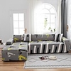 1-Piece Sofa Cover Couch Cover Furniture Protector Soft Stretch Sofa Slipcover Spandex Jacquard Fabric Super Fit for 1~4 Cushion Couch and L Shape Sofa, Easy to Install