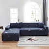 1-Piece Sofa Cover Couch Cover Furniture Protector Soft Stretch Sofa Slipcover Spandex Jacquard Fabric Super Fit for 1~4 Cushion Couch and L Shape Sofa, Easy to Install