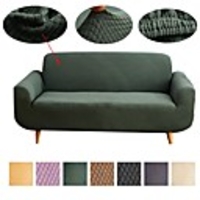 1-Piece Sofa Cover Couch Cover Furniture Protector Soft Stretch Sofa Slipcover Spandex Jacquard Fabric Super Fit for 1~4 Cushion Couch and L Shape Sofa, Easy to Install(1 Free Cushion Cover)