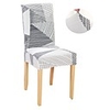 1 Piece Stretch Removable Washable Short Dining Chair Covers,  Dining Room Chair Protector Seat Slipcover for Hotel, Banquet, Wedding, Party