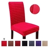 1 Piece Stretch Spandex Jacquard Velvet Dining Chair Cover Protector Cover Seat Slipcover with Elastic Band for Dining Room Wedding Ceremony Banquet Hotel Home Decor miniinthebox