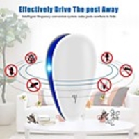 1 Set EU Ultrasonic Pest Repeller Plug In Electronic Repellent Mouse Spider Mosquito Deworming Household Insect Repellent Dropship