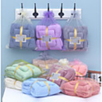1 Set Coral Velvet Bath Towel,  1 Pack Tow Towels,  Super Soft Absorbent Towels,  Washable Fast Drying Towels Machine Washable (2755 1430)