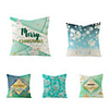 1 Set of 5 pcs Christmas Series Decorative Linen Throw Pillow Cover 18 x 18 inches 45 x 45cm For Home Decoration Christmas Decoration
