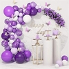 1 set Romance Purple Balloon Decoration Set 124 Pieces Wedding Decorations Birthday Garden Wedding Decoration 28 cm miniinthebox