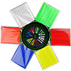 1 sets/12pcs bicycle wheel spoke reflector reflective mount clip tube warning strip
