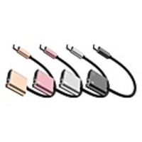 1 to 2 Type-C to 3.5mm Audio Splitter Adapter Cable Adapter for Samsung Huawei Xiaomi Sony Lenove HTC Nokia Motorola LGetc