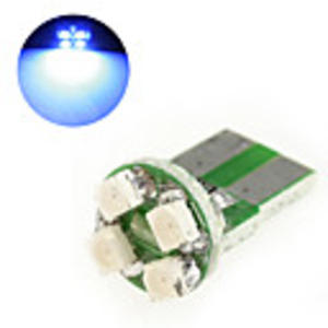 10 Blue LED T10 Flux Car Bulbs with 4 LED