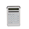 10 Digits Maze Design Solar Calculator - White