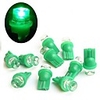 10 Green LED T8 Car Bulbs with 1 LED