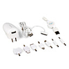 10-in-1 Car Charger for iPhones,  Android Phones and Most Cell Phones (White)
