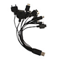 10-in-1 Multifunctional Charger for iphone/ipod and More (Black)