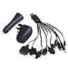 10-in-1 USB AC/Car Power Charger/Adapters for Cellphones (UK Plug/100~240V)